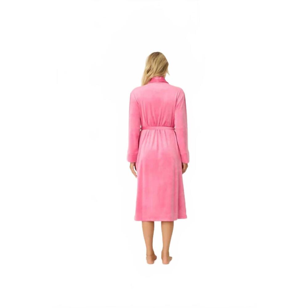 NEW PJ SALVAGE velvety velour robe in fucshia pink - Picture 3 of 4